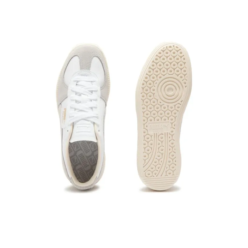 PUMA Palermo Leather PUMA White Cool Light Gray Sugared Almond-6