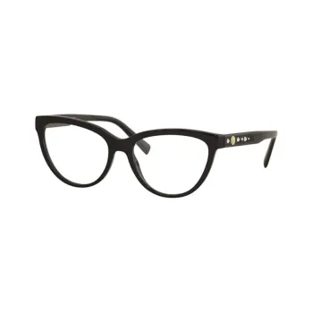 VERSACE Plastic Butterfly Eyeglass Frames Women's Black