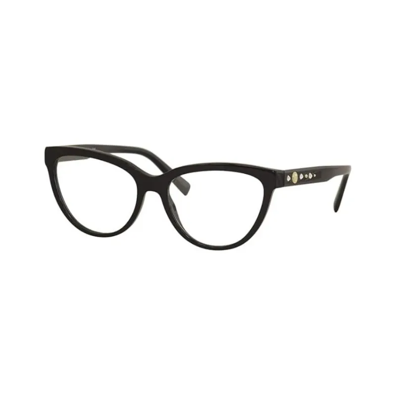 VERSACE Plastic Butterfly Eyeglass Frames Women's Black-0
