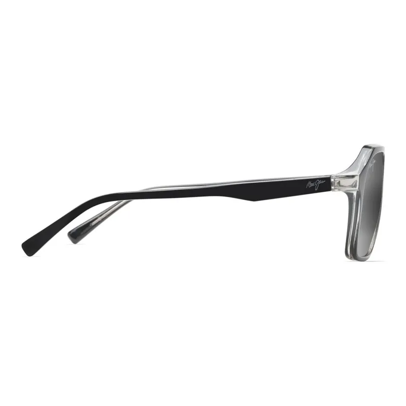 Maui Jim Irregular Shape Sunglasses Men's Black-2