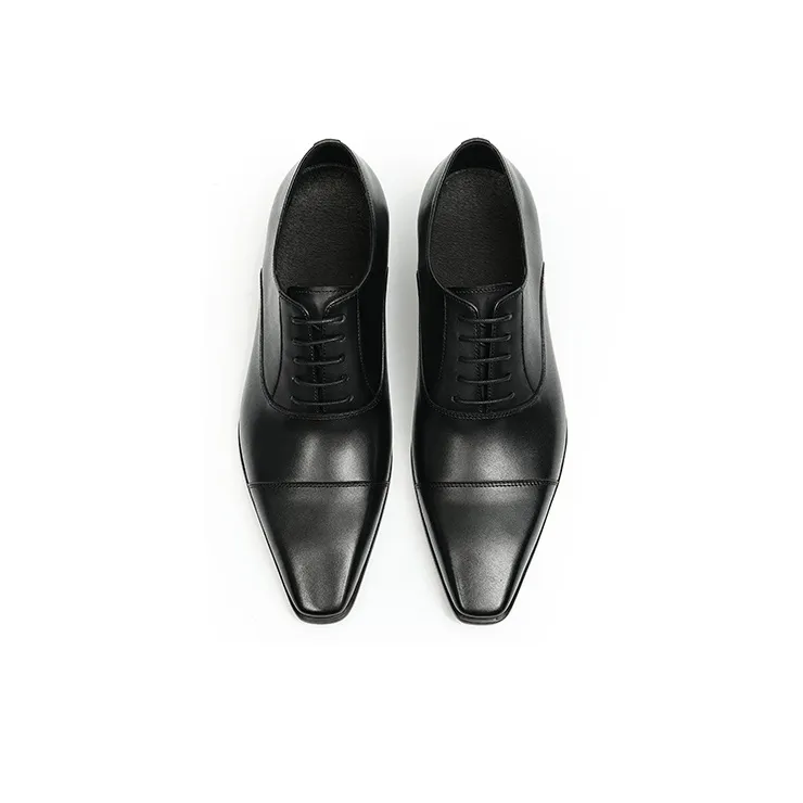 ASTON M.JAZZ Dress Shoes Men Low Top Black/Coffee-4