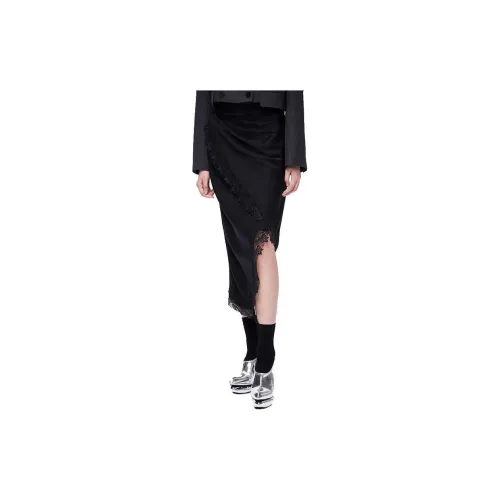 UOOYAA Casual Long Skirts Women's Black