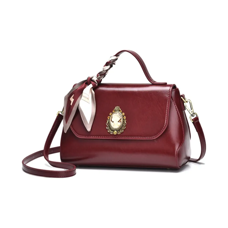 Versman PU One Shoulder Handbag Medium Size Women's Burgundy, Gold Brown, Classic Black-1