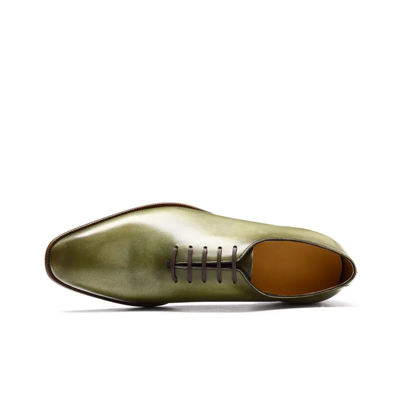 ASTON M.JAZZ Dress Shoes Men Low Top Earth Yellow/Light Green-13