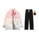Set (top pink + pants black)