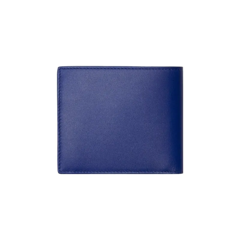 Burberry Calfskin Wallet Coin Purse Men's Knight Blue-1