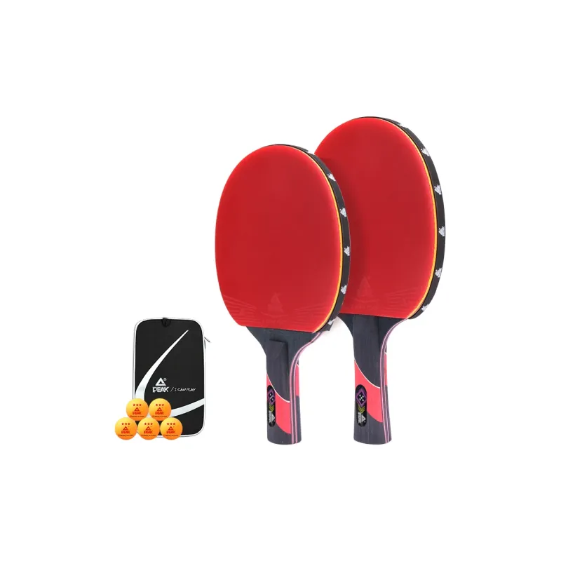 PEAK Ping Pong Paddles Unisex Double Sided Inverted Rubber Black Red-4