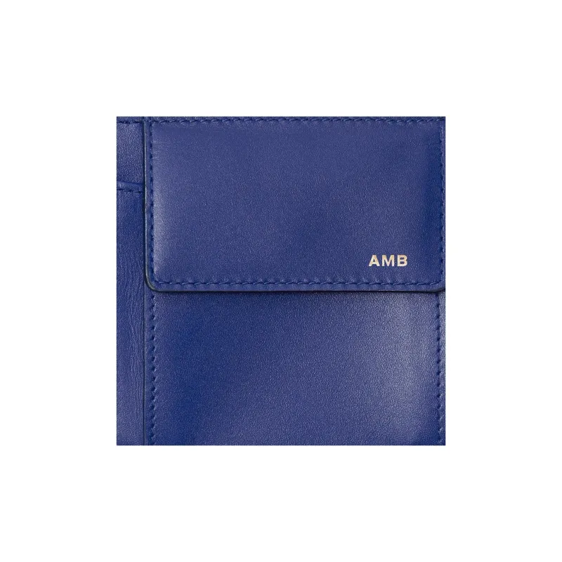 Burberry Calfskin Wallet Coin Purse Men's Knight Blue-3