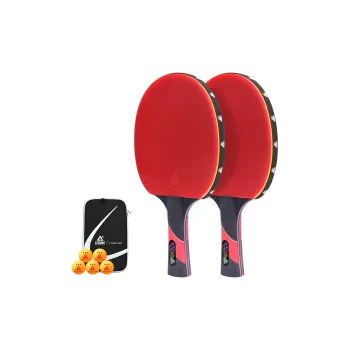PEAK Ping Pong Paddles Unisex Double Sided Inverted Rubber Black Red