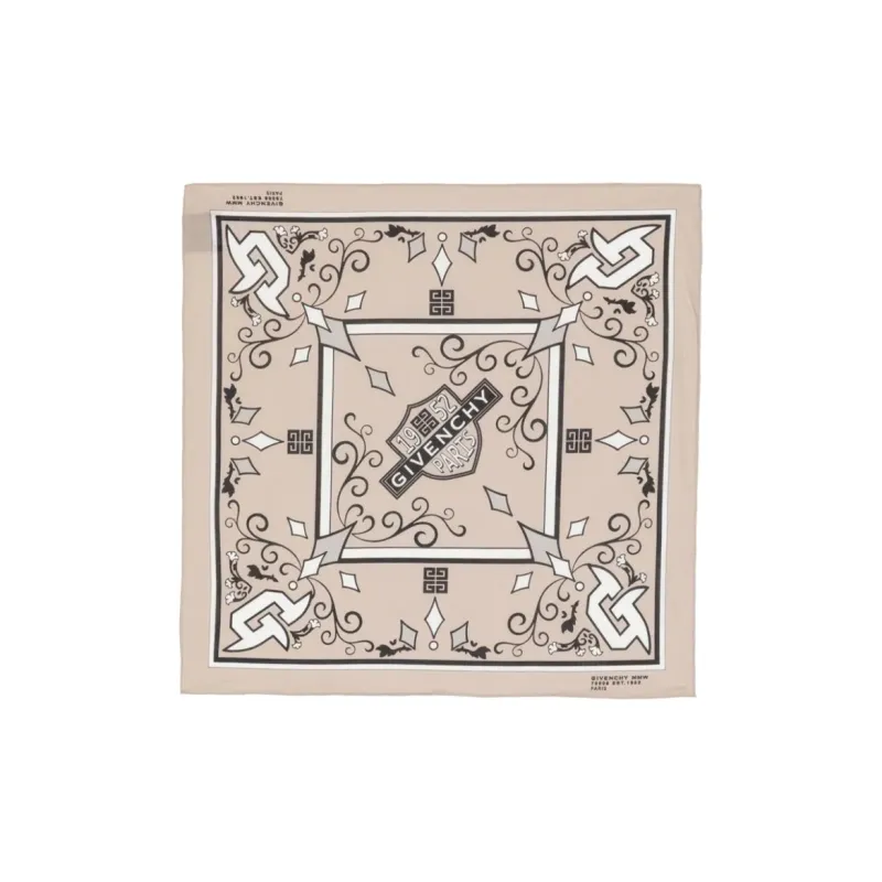 GIVENCHY Knit Scarves Men's Beige-0