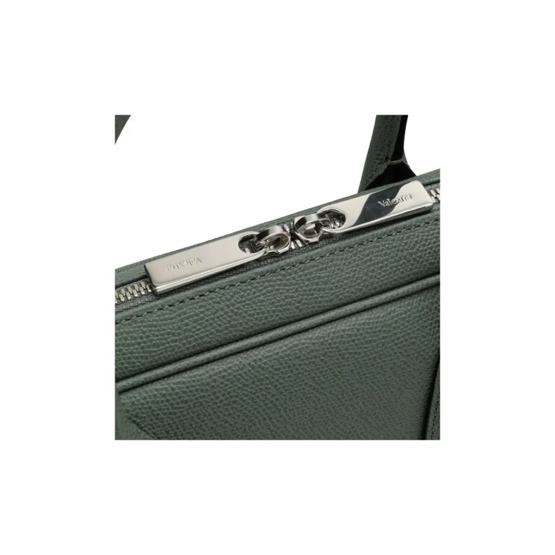 Valextra Calfskin Briefcase, Shoulder Bag, Crossbody Bag, Handbag, Laptop Bag Women's Green-3