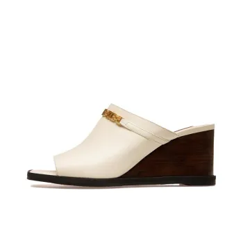 BALLY Rubber Sole Slide Slippers Women's White