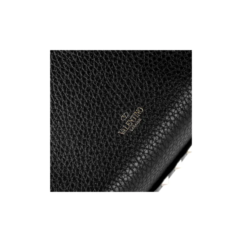 Valentino Calfskin Bucket Bags Crossbody Bag Shoulder Bag Women's Black-8