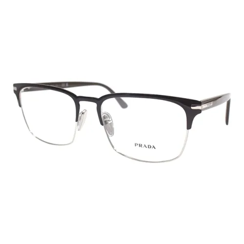 PRADA Alloy Browline Eyeglass Frames Men's
