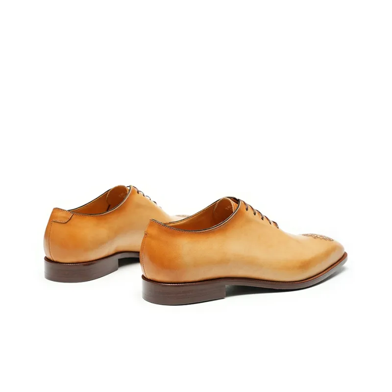 ASTON M.JAZZ Dress Shoes Men Low Top Black Gray/Earth Yellow-13