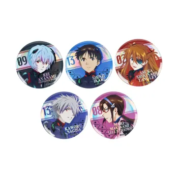 BOOM COMIC Neon Genesis Evangelion Comic EVA Plain Laser Badge/Bajun Rei Ayanami Asuka Official Valley Badges