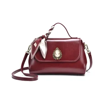 Versman PU One Shoulder Handbag Medium Size Women's Burgundy, Gold Brown, Classic Black