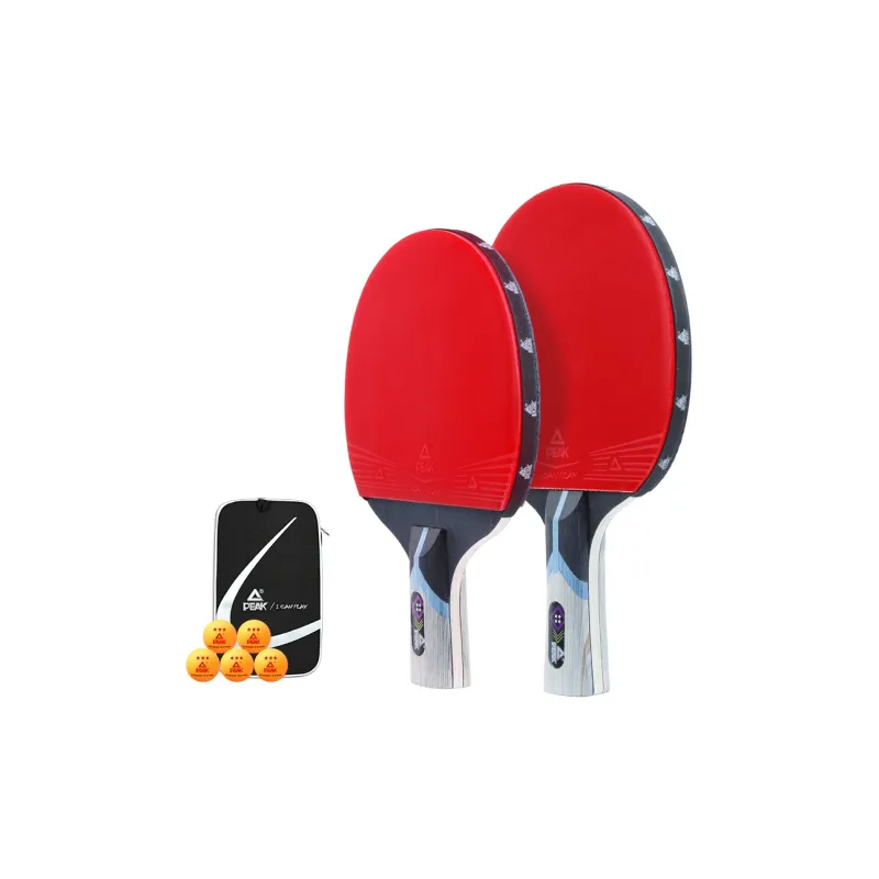 PEAK Ping Pong Paddles Unisex All Wood Black Red-4