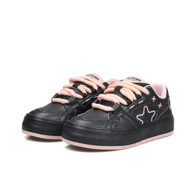 B10CROWN Non-slip Wear-resistant Shock Absorption Low-Top Skateboard Shoes Women's-9