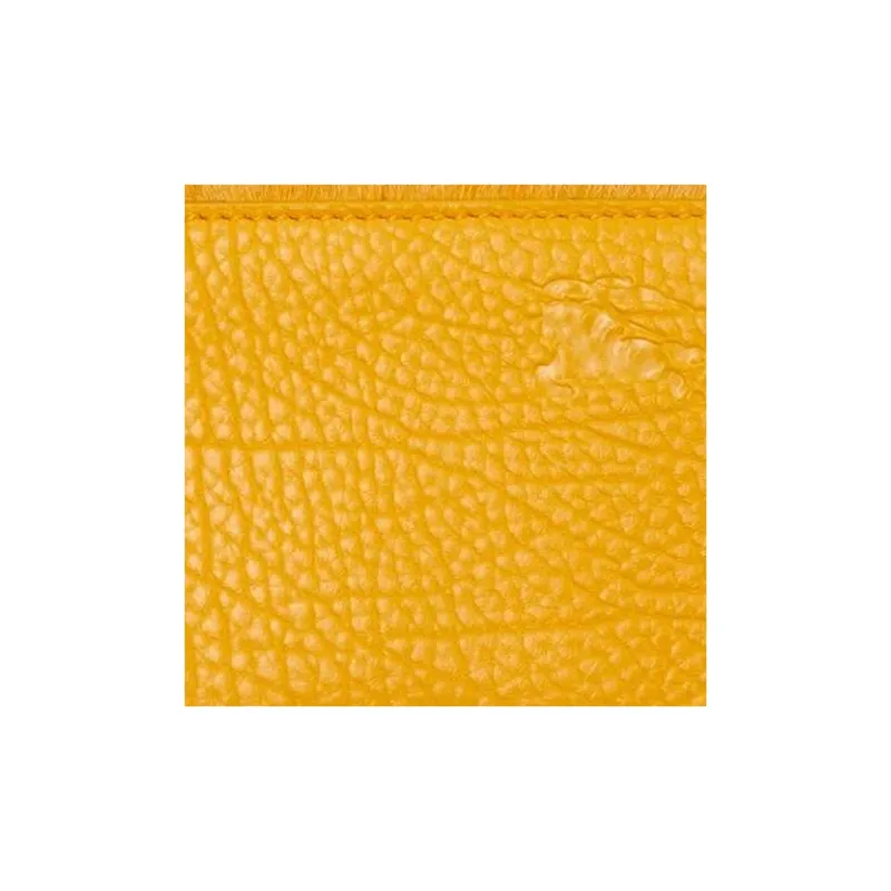 Burberry Calfskin Wallet Women's Touch Me Not Yellow-3