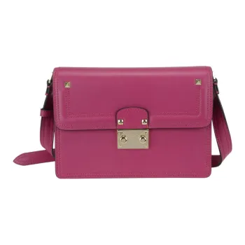 Valentino Calfskin Crossbody Bag Shoulder Bag Women's Light Purple