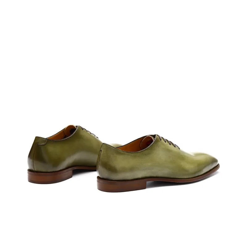 ASTON M.JAZZ Dress Shoes Men Low Top Earth Yellow/Light Green-12