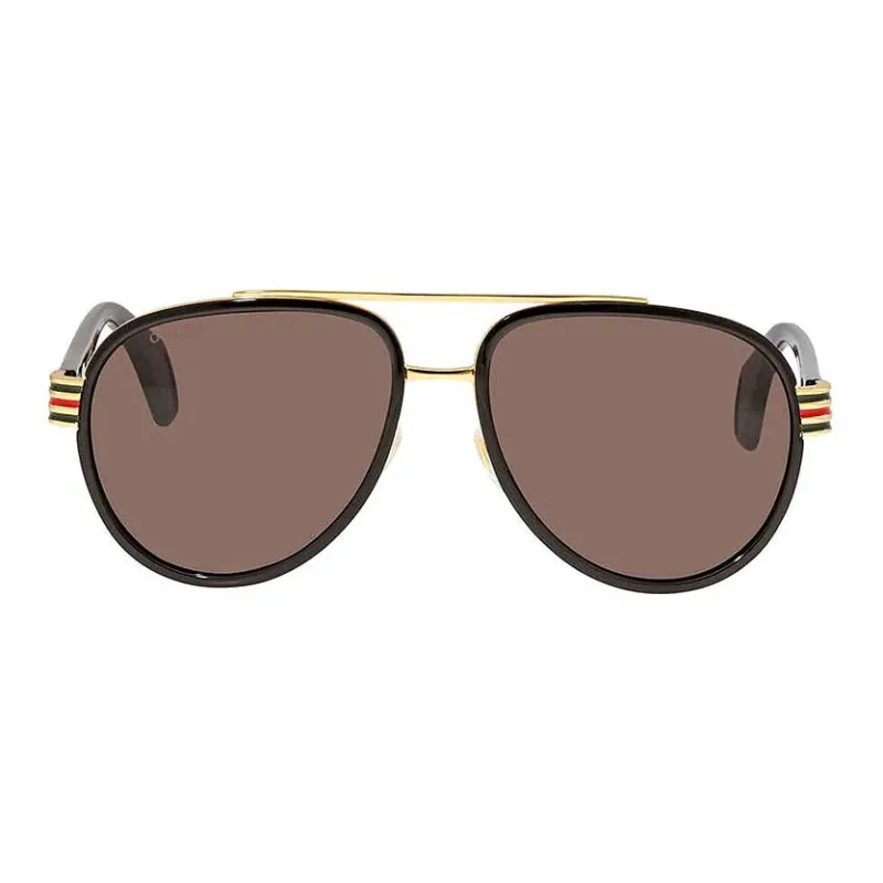 GUCCI Aviator Sunglasses Men's Black-1
