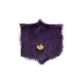 Burberry Calfskin Wallet Women's Ribbon Purple
