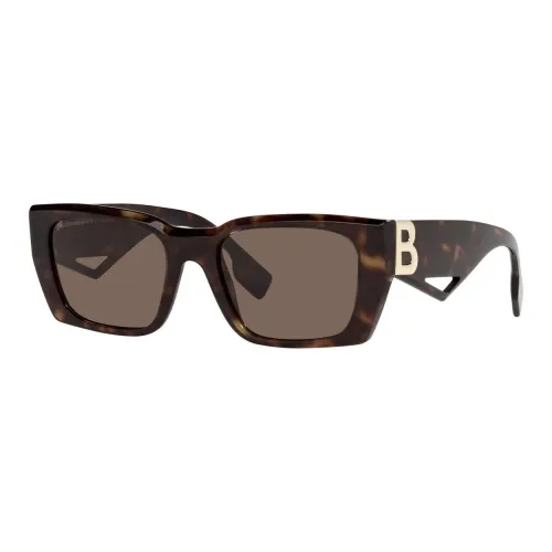 Burberry Irregular Shape Sunglasses Women's Dark Brown