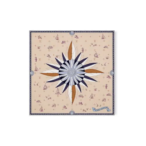 LOUIS VUITTON Unisex Silk Scarf