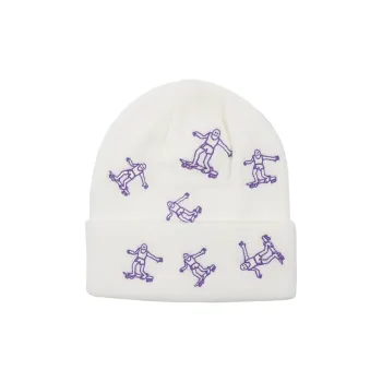Thrasher Acrylic Beanies Unisex White