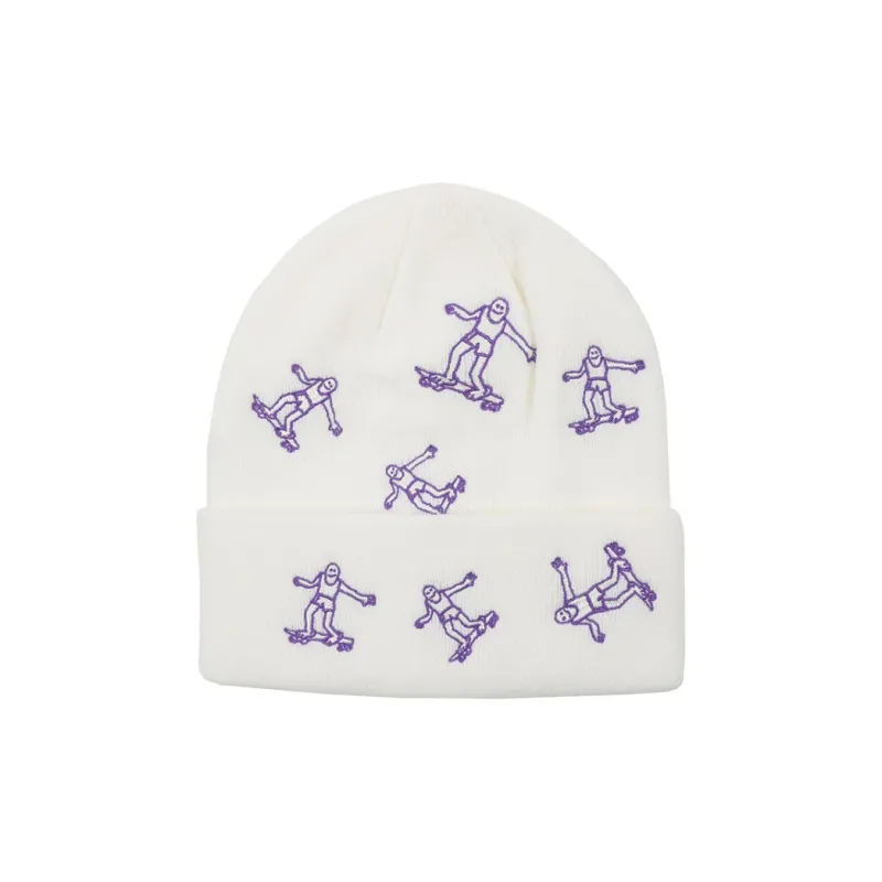 Thrasher Acrylic Beanies Unisex White-0