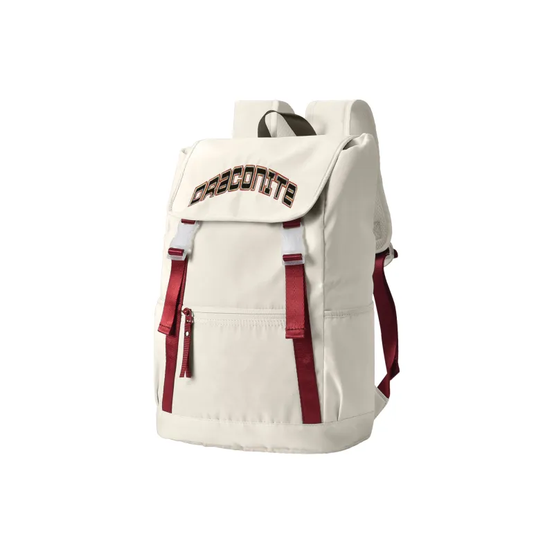 DRACONITE Polyester Student Backpack Regular Unisex Red White Color Blocking-1