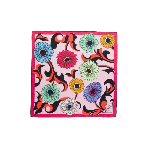 PRADA Floral-print Twill Scarf