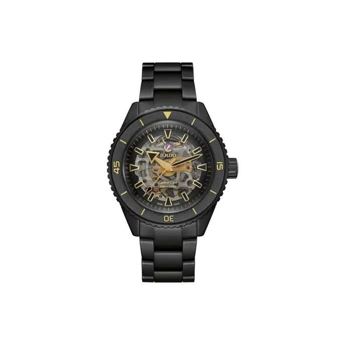 RADO Automatic Mechanical Movement Men's Watches Watch 43mm Cut-Out Dial Ceramic Watch Case Ceramic Strap-0