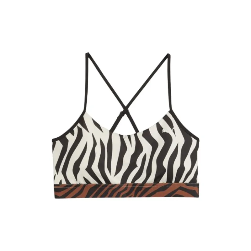 PUMA Brassière De Training Move Animal Remix Femme Bra Women's Black White-0