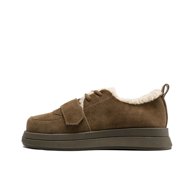 ZHR Lightweight Warm Low-Top Casual Shoes 4cm Women's-6