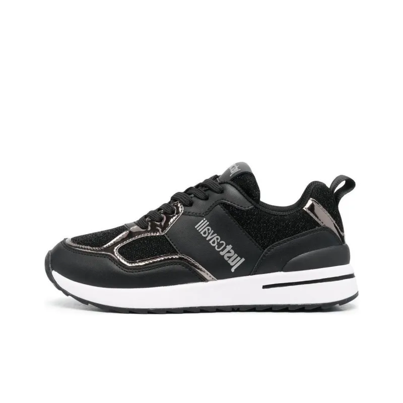 Just Cavalli Low-Top Casual Shoes Women's Black White-0