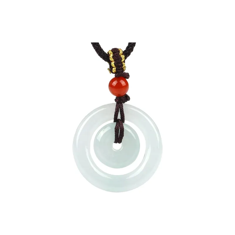 Yi Zhen Ge Glutinous Jade Jadeite Pendants Unisex-0
