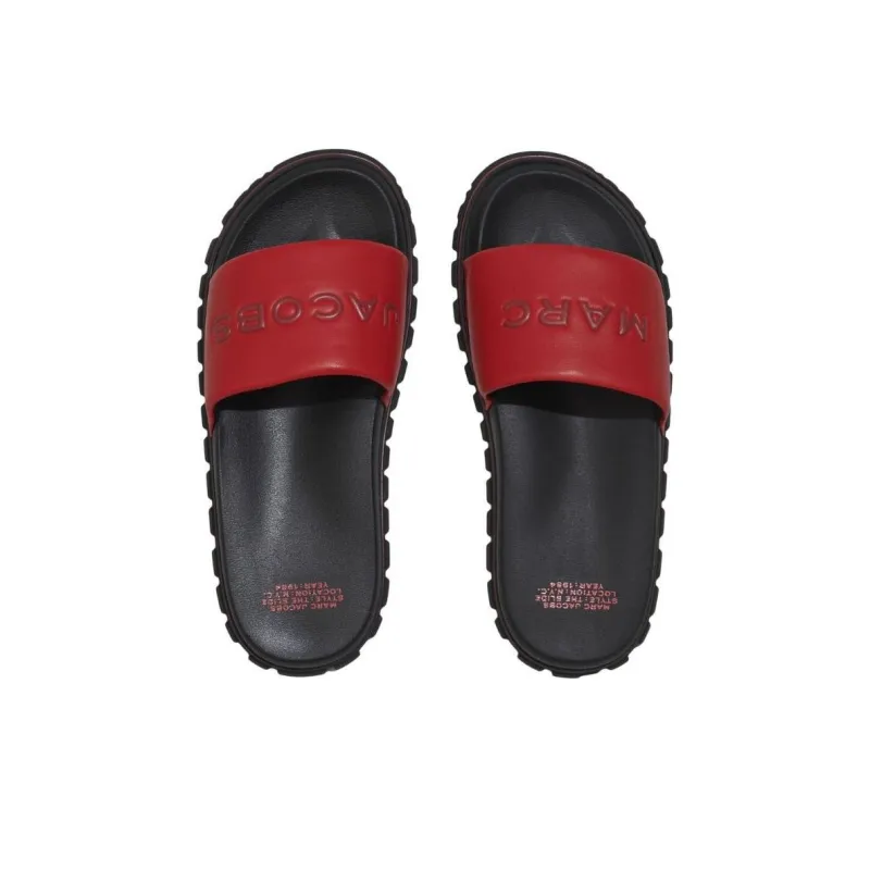 MARC JACOBS The Slide Logo embossed Slides-4
