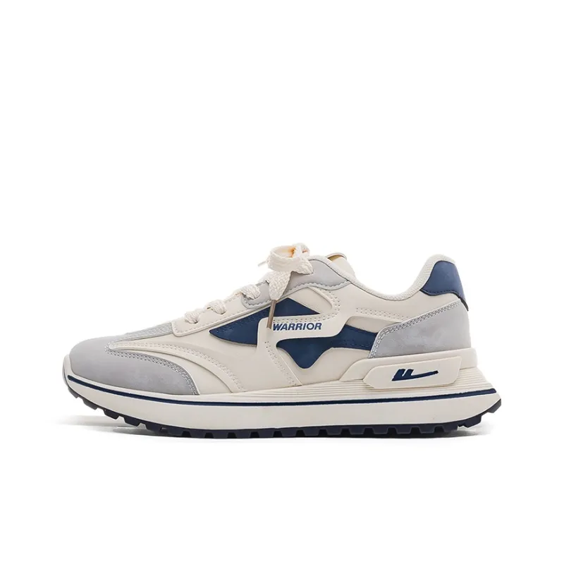 Warrior Cushioning Low Top Chunky Sneakers Unisex Beige Blue-0