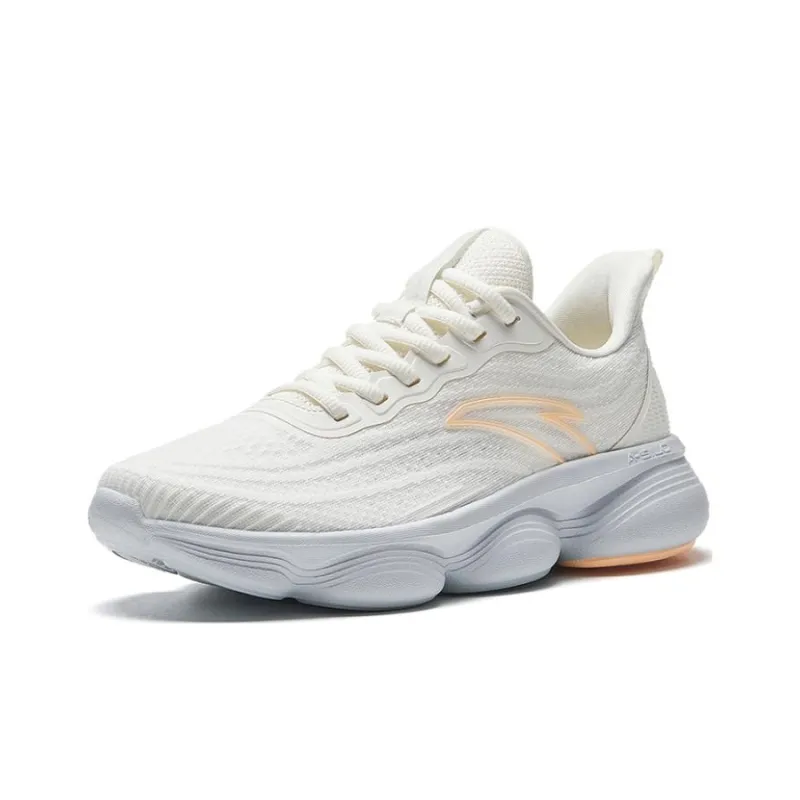 Anta Slip Resistant Cushioning Low Top Running Shoes Women's White-1