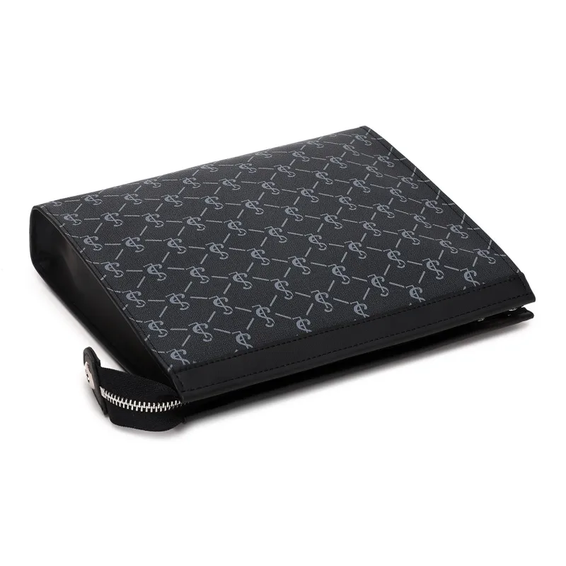 Slazenger PVC Clutch Regular Unisex Pattern Black-4