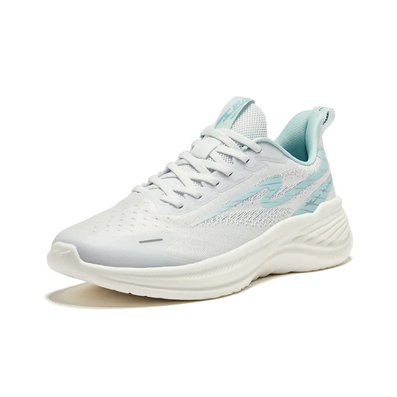 Erke Ride The Wind Cushioning Lightweight Low-Top Running Shoes Men's White Blue-2