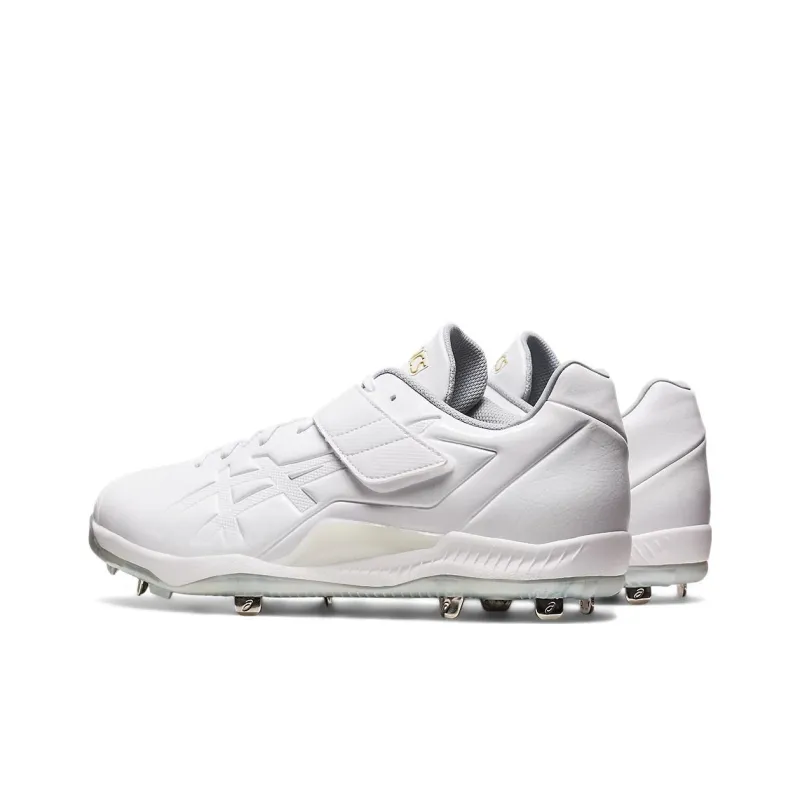 Asics Goldstage Cushioning, Wear Resistant Low Top Training Shoes Men's White-3