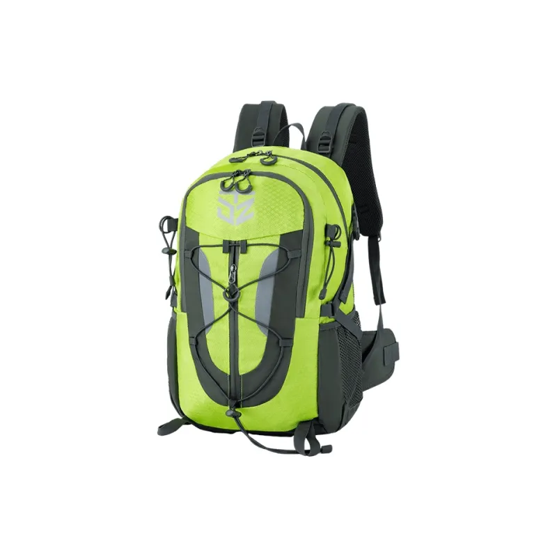 Explorers Nylon 30L/40L Backpack Unisex Green/Orange/Black/Fruit Green-7