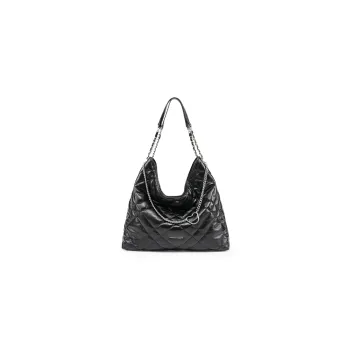 Teenie Weenie PU Hobo Bag, Handbag, Shoulder Bag Tubas Women's Black/Caramel
