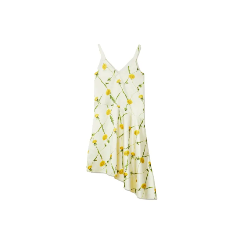 Burberry Dandelion print Silk Satin Minidress-1