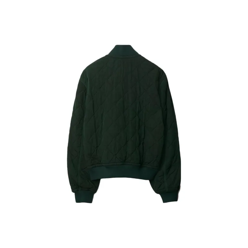 Burberry Long Sleeved Quilted Zip Up Bomber Jacket-1