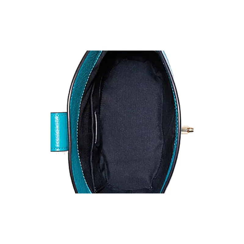 COACH Addie Leather Box Bag French Fries Bag Shoulder Bag Crossbody Bag Regular Women's Sapphire Green-4